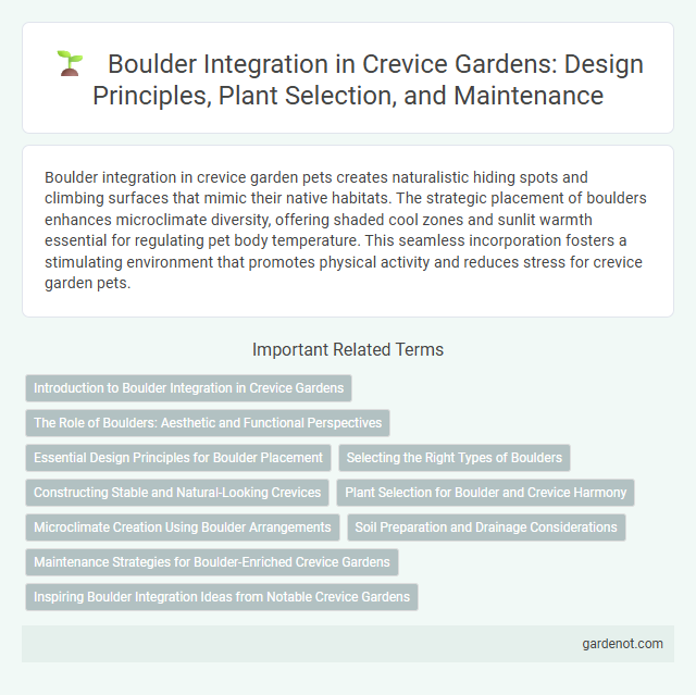 Boulder Integration in Crevice Gardens: Design Principles, Plant Selection, and Maintenance