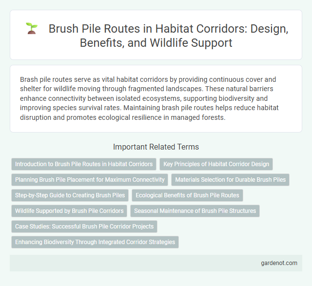 Brush Pile Routes in Habitat Corridors: Design, Benefits, and Wildlife Support