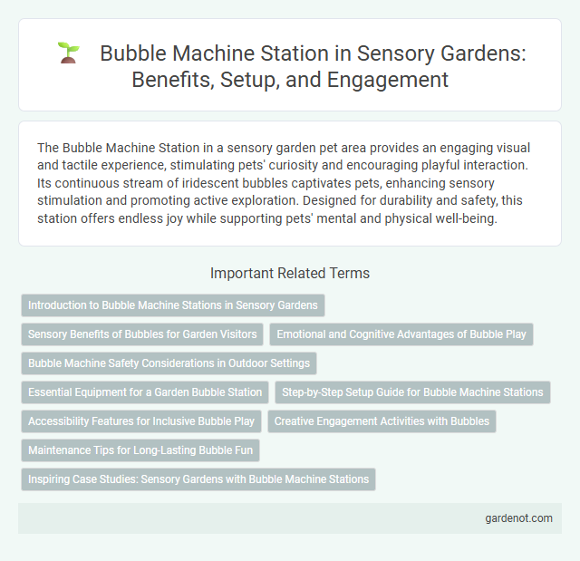 Bubble Machine Station in Sensory Gardens: Benefits, Setup, and Engagement