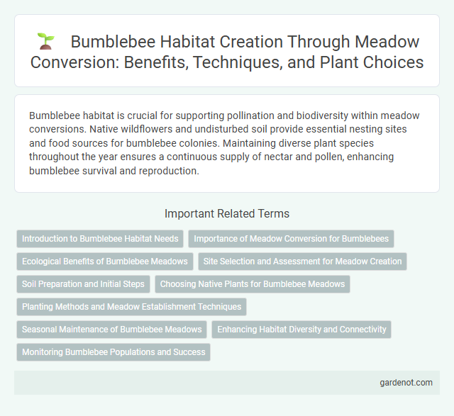 Bumblebee Habitat Creation Through Meadow Conversion: Benefits, Techniques, and Plant Choices