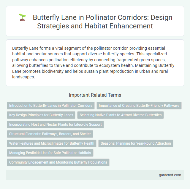 Butterfly Lane in Pollinator Corridors: Design Strategies and Habitat Enhancement