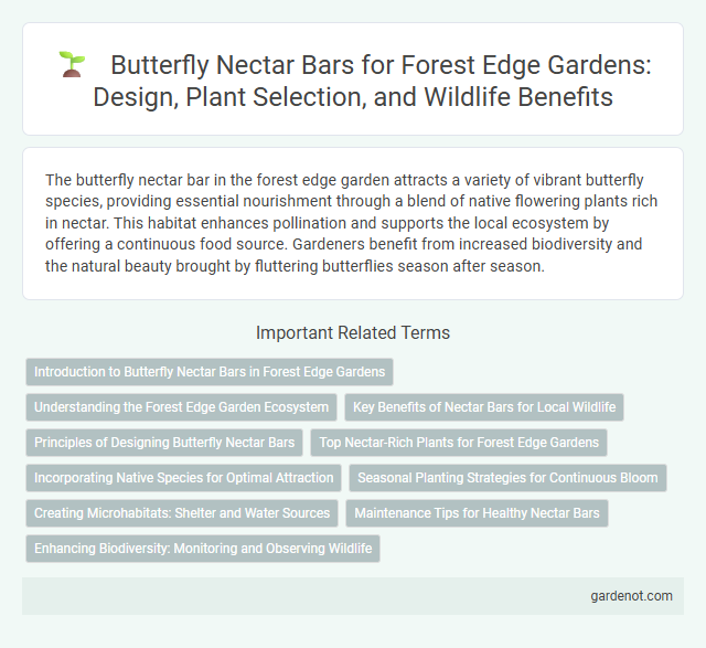 Butterfly Nectar Bars for Forest Edge Gardens: Design, Plant Selection, and Wildlife Benefits