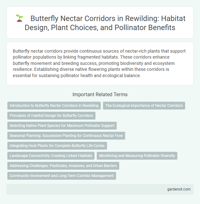 Butterfly Nectar Corridors in Rewilding: Habitat Design, Plant Choices, and Pollinator Benefits