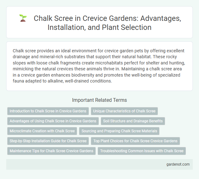 Chalk Scree in Crevice Gardens: Advantages, Installation, and Plant Selection