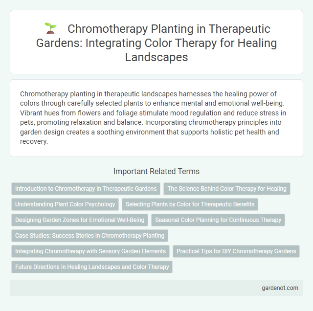 Chromotherapy Planting in Therapeutic Gardens: Integrating Color Therapy for Healing Landscapes