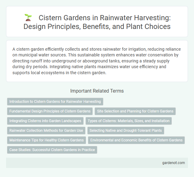 Cistern Gardens in Rainwater Harvesting: Design Principles, Benefits, and Plant Choices