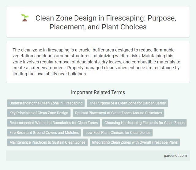 Clean Zone Design in Firescaping: Purpose, Placement, and Plant Choices