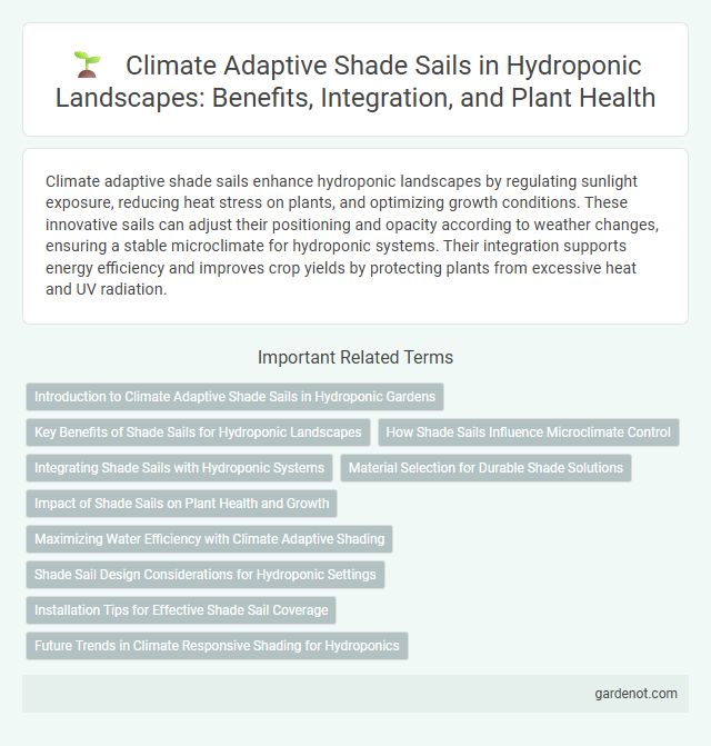 Climate Adaptive Shade Sails in Hydroponic Landscapes: Benefits, Integration, and Plant Health
