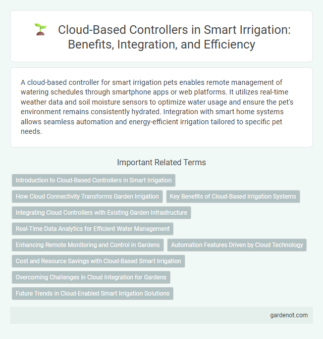 Cloud-Based Controllers in Smart Irrigation: Benefits, Integration, and Efficiency