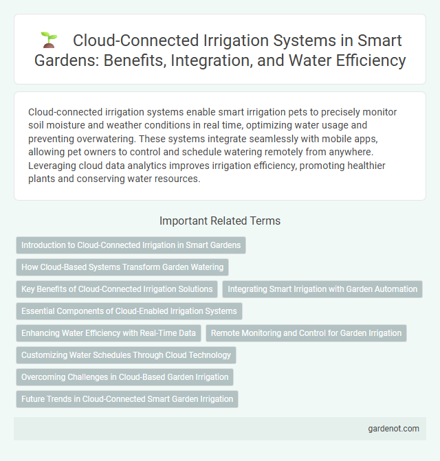 Cloud-Connected Irrigation Systems in Smart Gardens: Benefits, Integration, and Water Efficiency