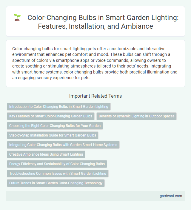 Color-Changing Bulbs in Smart Garden Lighting: Features, Installation, and Ambiance