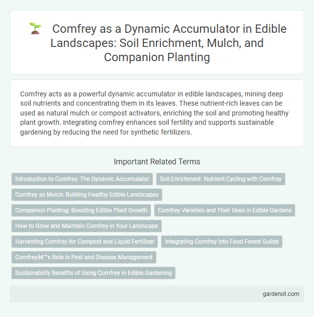 Comfrey as a Dynamic Accumulator in Edible Landscapes: Soil Enrichment, Mulch, and Companion Planting