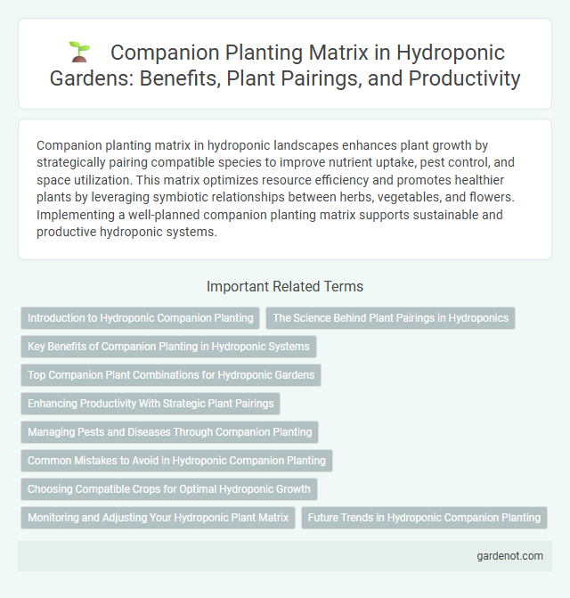 Companion Planting Matrix in Hydroponic Gardens: Benefits, Plant Pairings, and Productivity