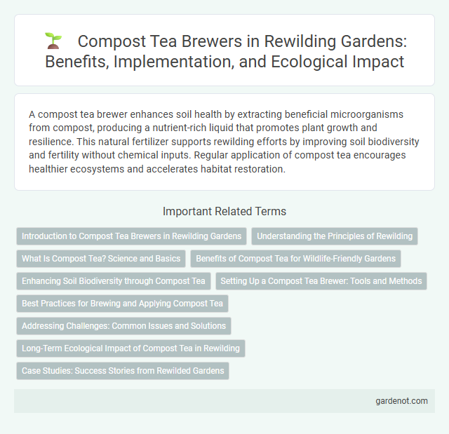 Compost Tea Brewers in Rewilding Gardens: Benefits, Implementation, and Ecological Impact