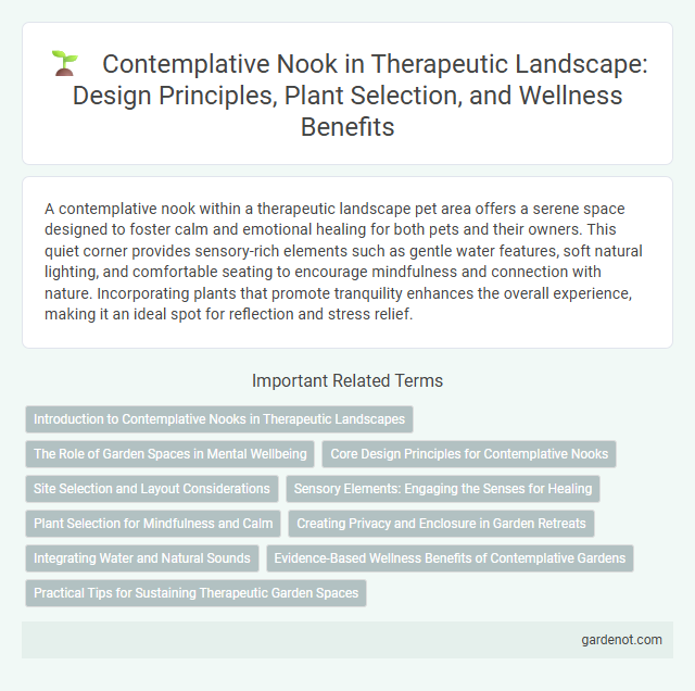 Contemplative Nook in Therapeutic Landscape: Design Principles, Plant Selection, and Wellness Benefits