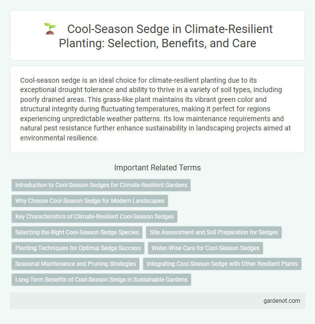 Cool-Season Sedge in Climate-Resilient Planting: Selection, Benefits, and Care