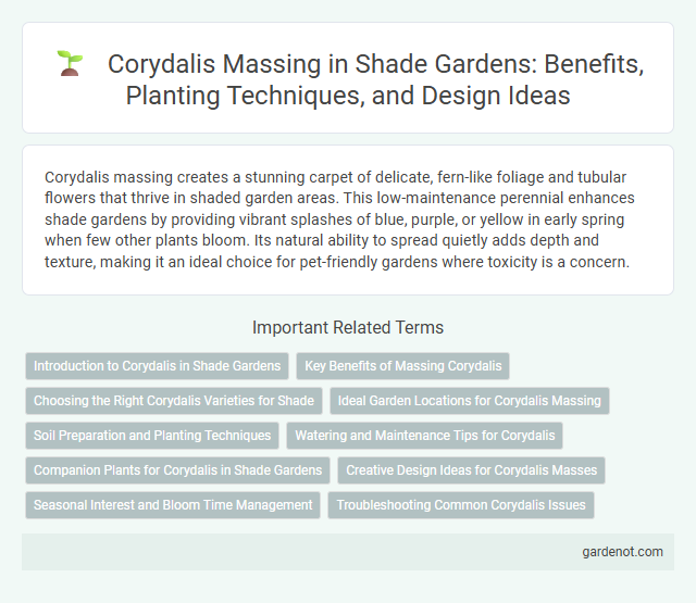 Corydalis Massing in Shade Gardens: Benefits, Planting Techniques, and Design Ideas