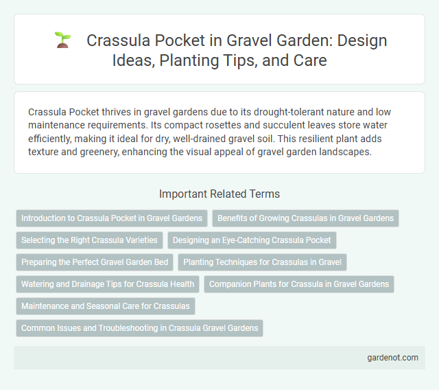Crassula Pocket in Gravel Garden: Design Ideas, Planting Tips, and Care