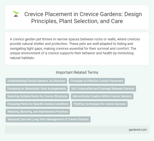 Crevice Placement in Crevice Gardens: Design Principles, Plant Selection, and Care
