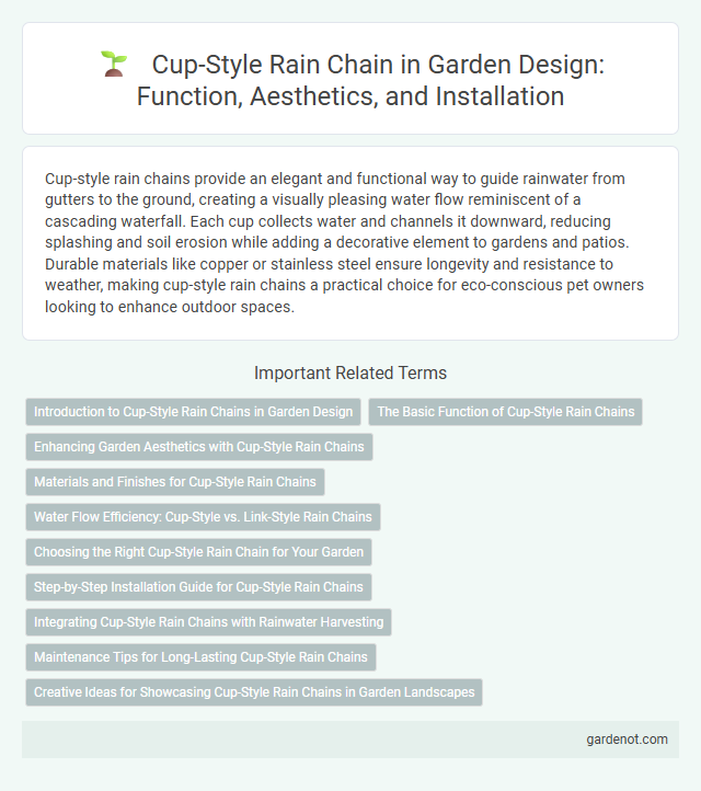 Cup-Style Rain Chain in Garden Design: Function, Aesthetics, and Installation