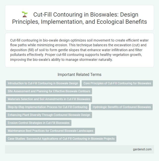 Cut-Fill Contouring in Bioswales: Design Principles, Implementation, and Ecological Benefits