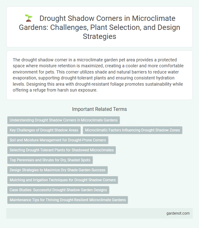 Drought Shadow Corners in Microclimate Gardens: Challenges, Plant Selection, and Design Strategies