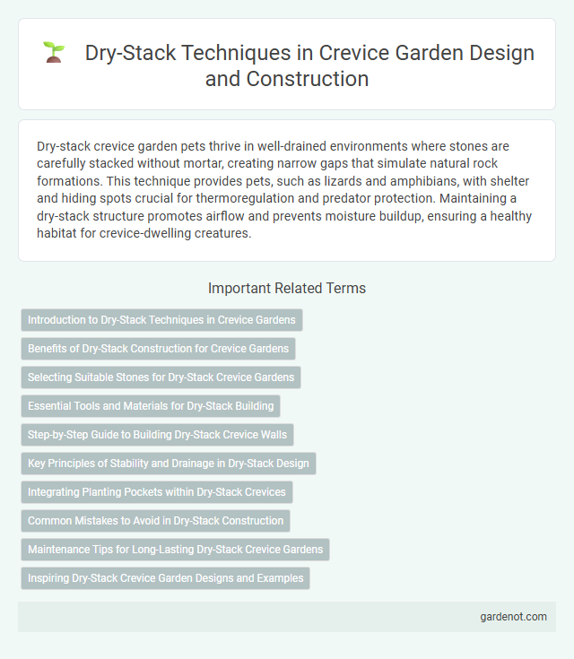 Dry-Stack Techniques in Crevice Garden Design and Construction