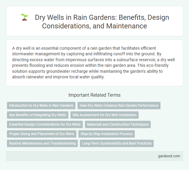 Dry Wells in Rain Gardens: Benefits, Design Considerations, and Maintenance