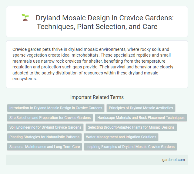 Dryland Mosaic Design in Crevice Gardens: Techniques, Plant Selection, and Care