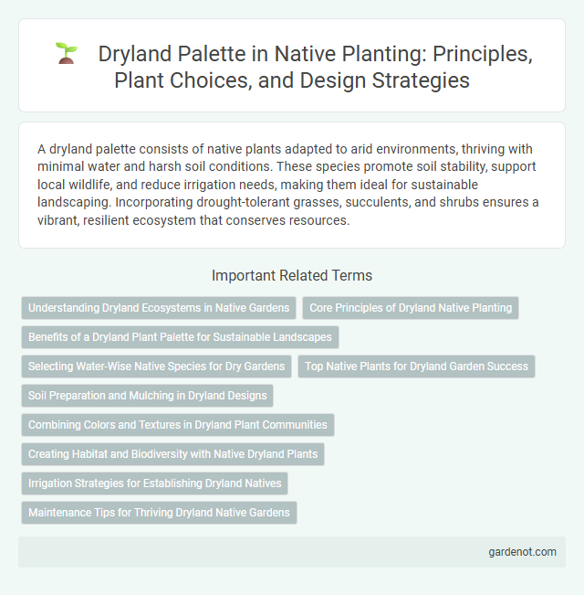 Dryland Palette in Native Planting: Principles, Plant Choices, and Design Strategies