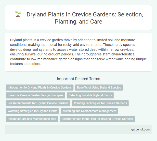 Dryland Plants in Crevice Gardens: Selection, Planting, and Care