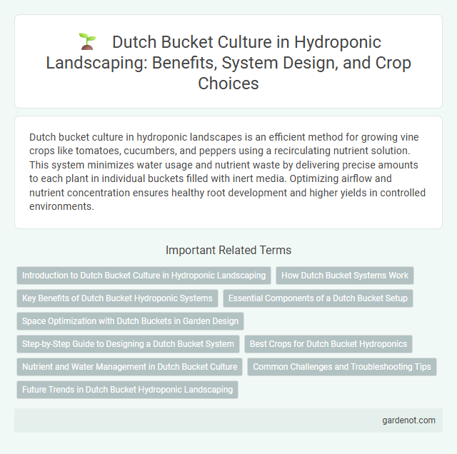 Dutch Bucket Culture in Hydroponic Landscaping: Benefits, System Design, and Crop Choices