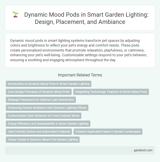 Dynamic Mood Pods in Smart Garden Lighting: Design, Placement, and Ambiance