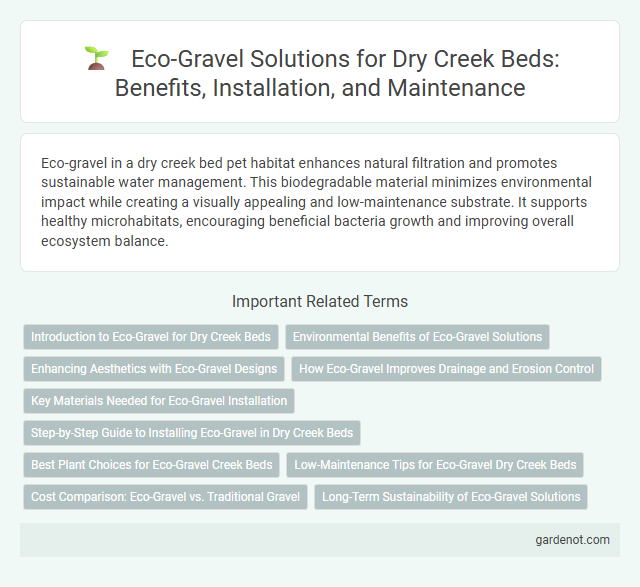 Eco-Gravel Solutions for Dry Creek Beds: Benefits, Installation, and Maintenance