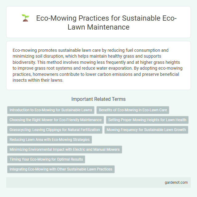Eco-Mowing Practices for Sustainable Eco-Lawn Maintenance