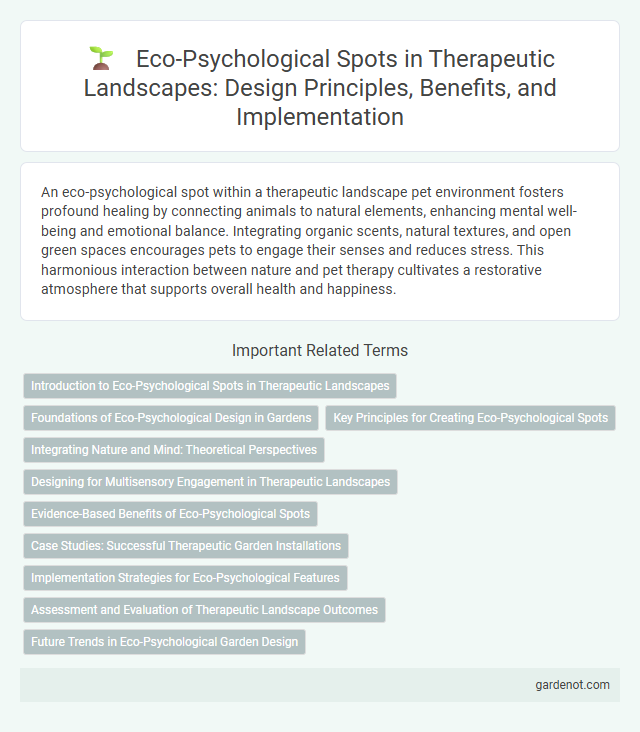 Eco-Psychological Spots in Therapeutic Landscapes: Design Principles, Benefits, and Implementation