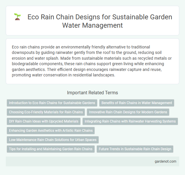 Eco Rain Chain Designs for Sustainable Garden Water Management