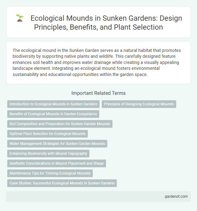 Ecological Mounds in Sunken Gardens: Design Principles, Benefits, and Plant Selection