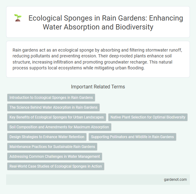 Ecological Sponges in Rain Gardens: Enhancing Water Absorption and Biodiversity