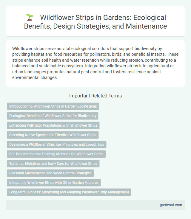 Wildflower Strips in Gardens: Ecological Benefits, Design Strategies, and Maintenance