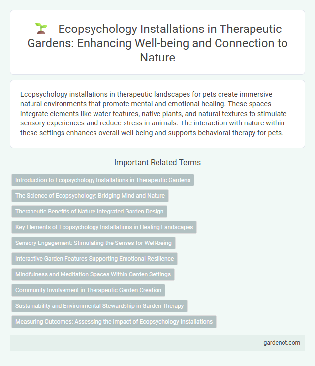Ecopsychology Installations in Therapeutic Gardens: Enhancing Well-being and Connection to Nature