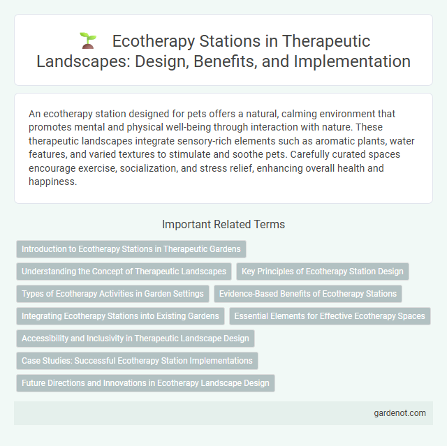 Ecotherapy Stations in Therapeutic Landscapes: Design, Benefits, and Implementation