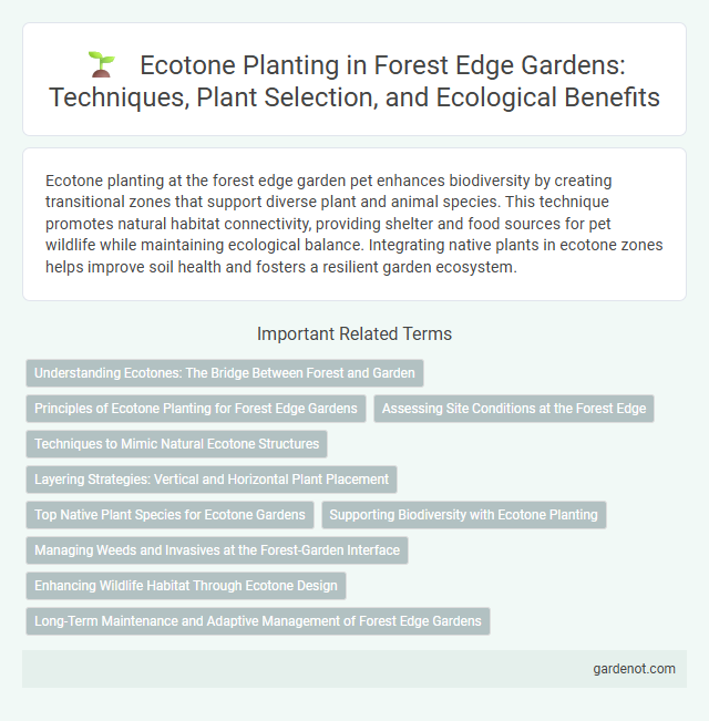 Ecotone Planting in Forest Edge Gardens: Techniques, Plant Selection, and Ecological Benefits