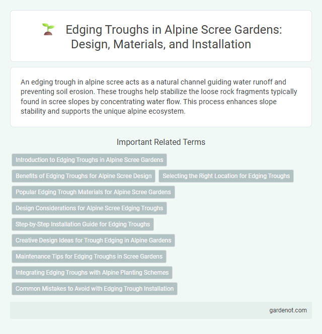 Edging Troughs in Alpine Scree Gardens: Design, Materials, and Installation