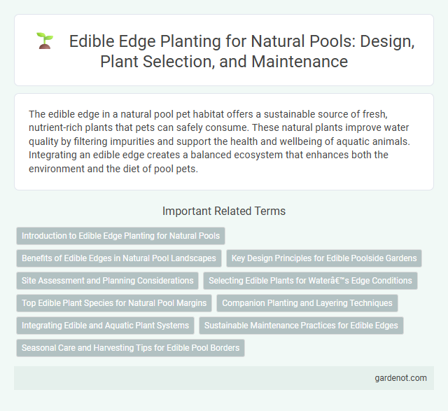 Edible Edge Planting for Natural Pools: Design, Plant Selection, and Maintenance