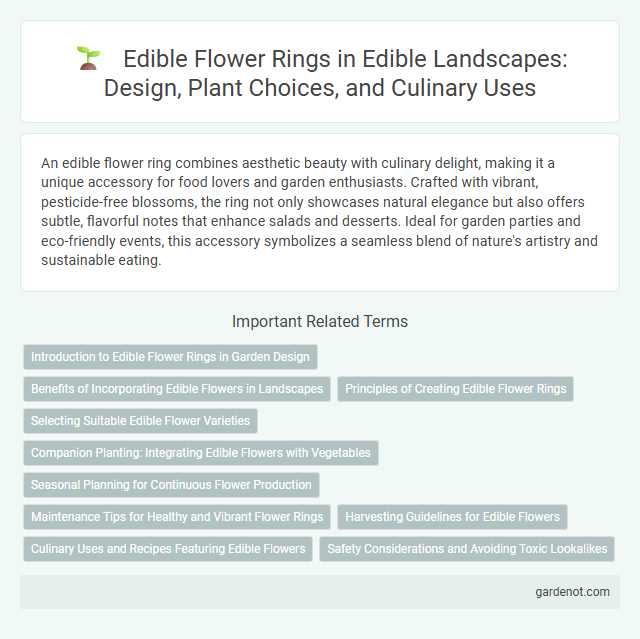 Edible Flower Rings in Edible Landscapes: Design, Plant Choices, and Culinary Uses