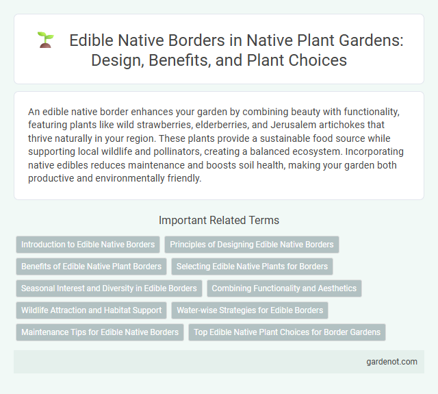 Edible Native Borders in Native Plant Gardens: Design, Benefits, and Plant Choices