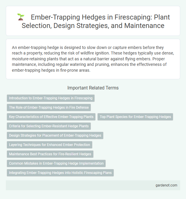 Ember-Trapping Hedges in Firescaping: Plant Selection, Design Strategies, and Maintenance