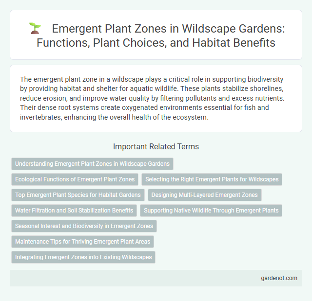 Emergent Plant Zones in Wildscape Gardens: Functions, Plant Choices, and Habitat Benefits