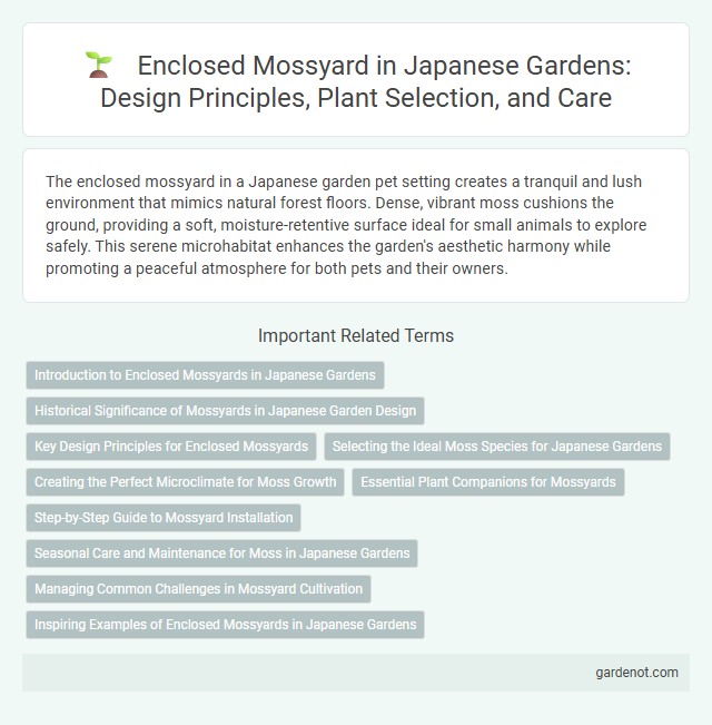 Enclosed Mossyard in Japanese Gardens: Design Principles, Plant Selection, and Care